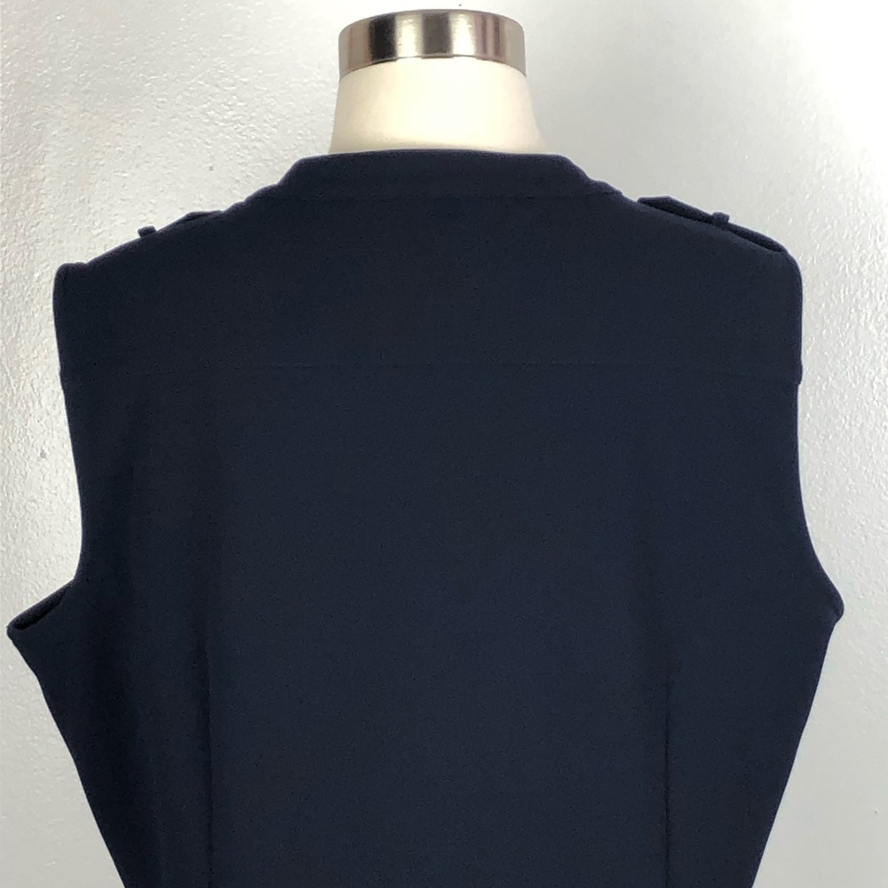 New DKNY button down sleeveless sheath dress blue - Picture 8 of 8